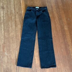 Abercrombie & Fitch High Rise 90’s Relaxed Black Denim Jean Size 28/6L